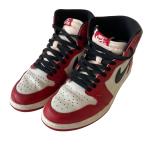 ショッピング比較 ナイキ NIKE Air Jordan1High OG Lost ＆ Found Chicago レッド×ブラック サイズ：28．5