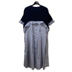 【値下げ】sacai×Thomas Mason Cotton Poplin コットンポプリンストライプワンピース23-06711 スカイブルー サイズ:2 (堀江店)