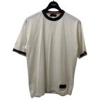 【値下げ】PRADA リンガーTシャツ SJN228 ホワイト×グレー サイズ:S (堀江店)