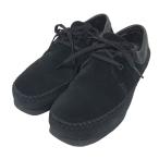 【値下げ】CLARKS スウェードシューズ Weaver GTX ウィーバーゴアテックス 2617148 ブラック サイズ:6 1/2 (四ツ橋北堀江店)