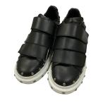 アレキサンダーマックイーン ALEXANDER McQUEEN スタッズ テープベルトスニーカー 485248 ブラック サイズ:41