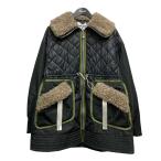 アンスリード UN3D． FABRIC MIX MIDDLE CT 中綿ジャケット 522510000101 ブラック×グリーン サイズ：36