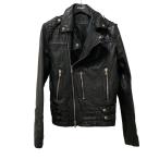 ニールバレット NEIL BARRETT ライダースジャケット NM034 ブラック サイズ:XXS