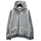 アンセルム ANCELLM 25SS ダメージ加工ジップアップパーカー ZIPUP HOODIE ジップアップフーディ ANC-CT89 グレー サイ