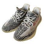 アディダス adidas YEEZY BOOST350V2 ローカットスニーカー CP9654 ホワイト×ブラック サイズ:27cm