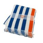 エルメス HERMES ビーチタオル ブルー×オレンジ