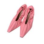 ボッテガヴェネタ BOTTEGA VENETA ALMOND スクエアトゥーパンプス ピンク サイズ：35