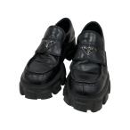プラダ PRADA モノリス 厚底ローファー 2DE129 ブラック サイズ：5 1/2