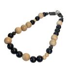  исключить nodzoku дерево мяч цепочка для бумажника слоновая кость, черный 