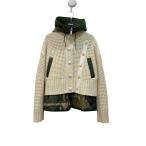 サカイ sacai×KAWS Nylon Twill x Wool Knit Blouson 21-05687 アイボリー サイズ：3