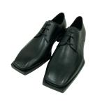 バレンシアガ BALENCIAGA スクエアトゥーダービー ドレスシューズ 617640 ブラック サイズ：39