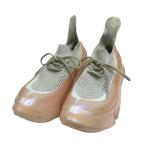 【値下げ】grounds ORCA NUDE スニーカー ピンク×アイボリー サイズ:25.0cm (梅田クロス茶屋町店)