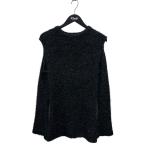 ショッピング比較 ミディアム Mediam Fringe slit pullover フリンジニット MD01-0057 ブラック サイズ：Free
