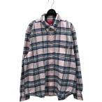 シュプリーム Supreme 20AW Tartan Flannel Shirt チェック 長袖シャツ ピンク サイズ:L