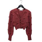 マメクロゴウチ mame kurogouchi Bubble Pattern Cropped Knitted Cardigan ニットカーディガン M