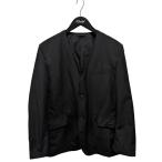 ショッピングギャルソン コムデギャルソンオム COMME des GARCONS HOMME ウールモヘヤ混ノーカラー2Bジャケット HI-J002 ブラック サイズ：XS