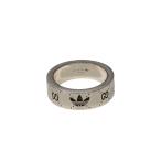  Gucci × Adidas GUCCI×adidasen серый ведро g кольцо серебряный размер :11 номер 