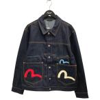 ショッピングEVISU エヴィス EVISU カモメプリントとマルチポケット リラックスフィット デニムジャケット 2EAHTM5JK1235RXDN-INDX インディゴ