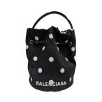 ショッピングバレンシアガ バレンシアガ BALENCIAGA ドット柄 2WAYショルダーバッグ 656682 ブラック×ホワイト