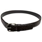 ボッテガヴェネタ BOTTEGA VENETA レザーベルト ブラウン サイズ：95cm