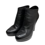 ショッピングプラダ プラダ PRADA ショートブーツ 80594 ブラック サイズ：37(約24cm)