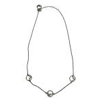 フェンディ FENDI ペンダントズッカ サークル ネックレス 1A4220 シルバー