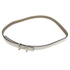 エルメス HERMES モールH ベルト Y TY 060 ホワイト×ブラウン