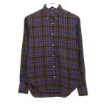 ショッピングINDIVIDUALIZED INDIVIDUALIZED SHIRTS コットンチェックシャツ ブラウン サイズ：14 1／2 (京都店) 200826