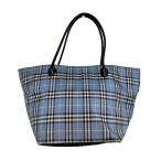 BURBERRY BLUE LABEL チェック柄トートバッグ ブルー (京都店) 220608