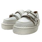 【値下げ】COMME des GARCONS HOMME PLUS×GEORGE COX 19AW Double Strap White Leather シューズ PZ-K113-001 ホワイト サイズ:7 (京都店)