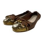 [ снижение цены ]MIU MIU балетки Brown размер :36 ( Kyoto магазин )