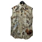 エルメス HERMES マルジェラ期 ノースリーブブラウス ベージュ サイズ：40