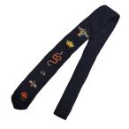  Gucci GUCCI вязаный галстук темно-синий 