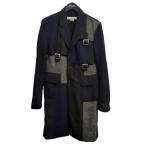 コムデギャルソンシャツ COMME des GARCONS SHIRT コート W28163 ネイビー×グレー サイズ：S