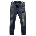 ショッピングディースクエアード ディースクエアード DSQUARED2 Skater Jean デニムパンツ S74LB0423 インディゴ サイズ：44