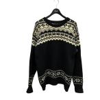 ショッピングstussy ステューシー stussy ノルディック柄 ニット ブラック サイズ：XL