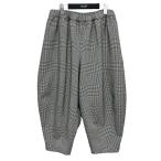 コムデギャルソン COMME des GARCONS グレンチェック バルーンパンツ ブラック×ホワイト サイズ:XS
