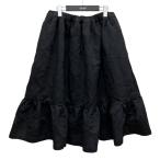 コムデギャルソンガール COMME des GARCONS GIRL リボンジャガードスカート NN-S006 ブラック サイズ:M