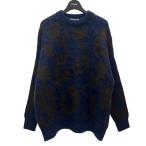 サクラ SACRA MOHAIR LEOPARD JACQUARD KNIT クルーネックジャガードニット 124532081 ネイビー サイズ：38