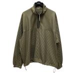 【値下げ】078 CITE ギンガムチェック ハーフジップジャケット ベージュ サイズ：L (堅田店)