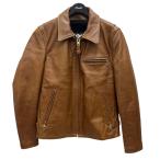 ショッピングschott ショット Schott 103US TRUCKER JACKET ライナー付レザーライダース ブラウン サイズ：36