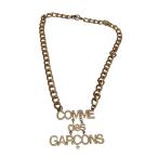コムデギャルソン COMME des GARCONS ロゴネックレス ピンクゴールド