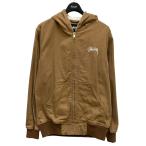 ステューシー stussy ダック地パーカー ブラウン サイズ:M