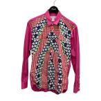 コムデギャルソンシャツ COMME des GARCONS SHIRT パッチワーク長袖シャツ S23044 ピンク サイズ:S