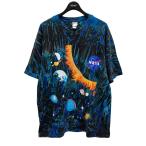 ルドマン rudman NASA 90s vintage タイダイ染めTシャツ ブルー×ブラック サイズ:ONE SIZE