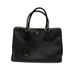 プラダ PRADA ガレリア サフィアーノ 2WAYバッグ ブラック