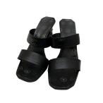 ショッピングシャネル シャネル CHANEL サンダル ブラック サイズ：37