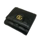 ショッピングＧＧ グッチ GUCCI GGマトラッセ 3つ折り財布 723799 ブラック