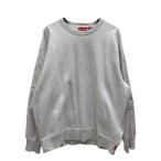 シュプリーム Supreme Tonal Applique Crewneck クルーネックスウェット ライトグレー サイズ：L