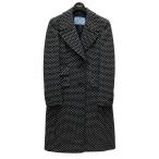 ショッピングPRADA 【値下げ】PRADA ドット柄 チェスターコート P695B ブラック (堅田店)